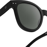 Oversized black square sunglasses